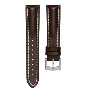 KOŽENÝ ŘEMÍNEK BIATEC | TMAVĚ HNĚDÝ Z TELETINY - 20 MM - REMIENKY - OSTATNÉ