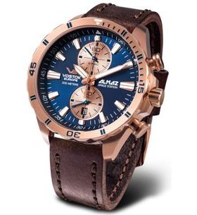 VOSTOK EUROPE ALMAZ CHRONO LINE 6S11-320B660 - ALMAZ SPACE STATION - ZNAČKY