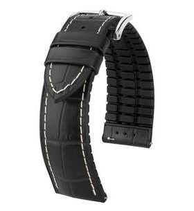 ŘEMÍNEK HIRSCH GEORGE - ČERNÝ, BÍLÉ PROŠITÍ - REMIENKY - OSTATNÉ