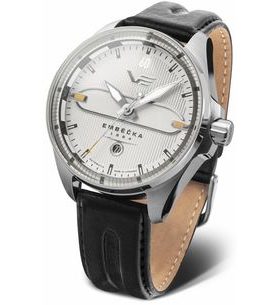 VOSTOK EUROPE LIMITOVANÁ EDÍCIA EMBÉČKA AUTOMATIC LINE NH35-325A494 – ČIERNY KOŽENÝ REMIENOK - EMBÉČKA - ZNAČKY