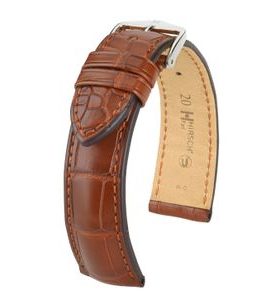 ŘEMÍNEK HIRSCH EARL 2 ALLIGATOR - ZLATOHNĚDÝ, MAT - REMIENKY - OSTATNÉ