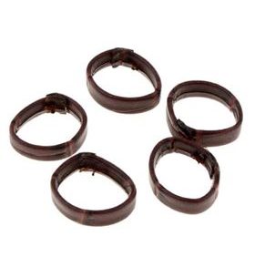 TMAVOHNEDÉ KOŽENÉ OČKO 22 MM (1KS) - REMIENKY - OSTATNÉ