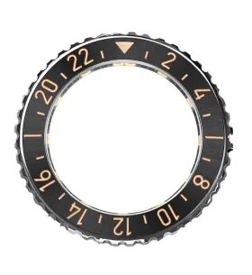 LUNETA FORMEX REEF BLACK GMT CERAMIC ROSE GOLD HOURSCALE BEZ.2200.225 - LUNETY - ZNAČKY