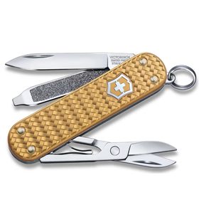 NÔŽ VICTORINOX CLASSIC PRECIOUS ALOX BRASS GOLD 0.6221.408G - VRECKOVÉ NOŽE - OSTATNÉ