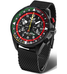 VOSTOK EUROPE JURGIS KAIRYS "UNLIMITED AEROBATICS" EDITION 2026 6S21-326C794 – ČIERNY OCEĽOVÝ NÁRAMOK - LIMITOVANÉ EDÍCIE - ZNAČKY
