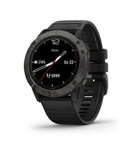 GARMIN FENIX6X PRO SOLAR, TITANIUMGRAYDLC/BLACK BAND (MAP/MUSIC) 010-02157-21 - FENIX 6X - ZNAČKY