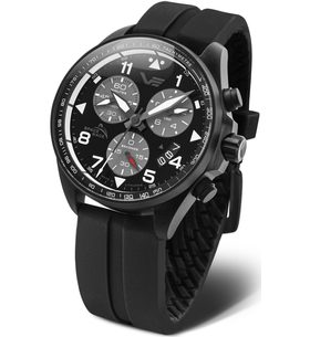 VOSTOK EUROPE SPACE RACE CHRONO LINE 6S30-325C744 – ČIERNY GUMOVÝ REMIENOK - SPACE RACE - ZNAČKY