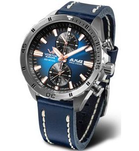 VOSTOK EUROPE ALMAZ CHRONO LINE 6S11-320A675 - ALMAZ SPACE STATION - ZNAČKY