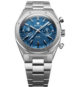 NIVADA GRENCHEN F77 CHRONOGRAPH MECAQUARTZ BLUE 38 MM - F77 - ZNAČKY