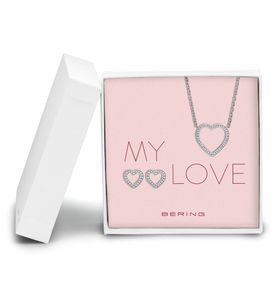 DARČEKOVÁ SÚPRAVA NÁHRDELNÍK + NÁUŠNICE BERING ARCTIC SYMPHONY 437-740-SILVER - NÁHRDELNÍKY - OSTATNÉ