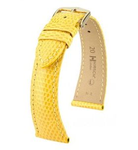 ŘEMÍNEK HIRSCH LONDON 1 LIZARD - ŽLUTÝ, LESK - REMIENKY - OSTATNÉ