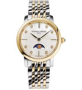 FREDERIQUE CONSTANT SLIMLINE LADIES MOONPHASE QUARTZ FC-206MPWD1S3B - SLIMLINE LADIES - ZNAČKY