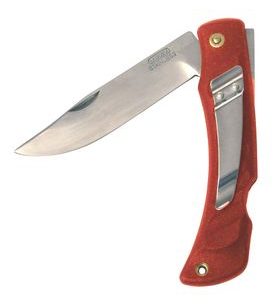 KAPESNÍ NŮŽ MIKOV CROCODILE 243-NH-1 ČERVENÝ SPONA - VRECKOVÉ NOŽE - OSTATNÉ