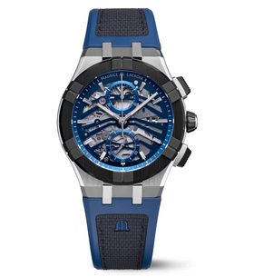 MAURICE LACROIX AIKONIC CHRONOGRAPH SKELETON AC8018-SSL20-030-4 - AIKONIC - ZNAČKY