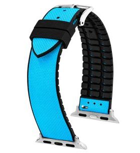 ŘEMÍNEK HIRSCH ARNE PRO APPLE WATCH - TYRKYSOVÝ - REMIENKY - OSTATNÉ