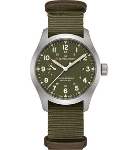 HAMILTON KHAKI FIELD MECHANICAL POWER RESERVE 40 MM H69509960 - KHAKI FIELD - ZNAČKY