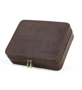 KOŽENÉ POUZDRO NA HODINKY HELVETI - BOXY NA HODINKY - OSTATNÉ