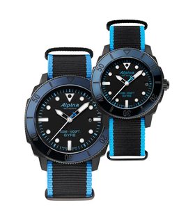 SET ALPINA SEASTRONG DIVER GYRE GENTS LIMITED EDITION AL-525LBN4VG6 A AL-525LBN3VG6 - HODINKY PRE PÁRY - HODINKY
