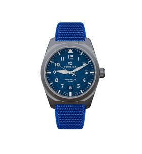 FORMEX AIRFIELD AUTOMATIC HORIZON BLUE ELECTRIC BLUE NYLON-VELCRO 0661.1.6536.844Y - FIELD AUTOMATIC - ZNAČKY