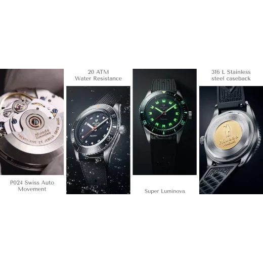 NIVADA GRENCHEN AQUAMAR BLACK - ANTARCTIC - ZNAČKY