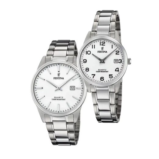 SET FESTINA CLASSIC BRACELET 20511/2 A 20509/1 - HODINKY PRE PÁRY - HODINKY