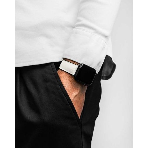 ŘEMÍNEK HIRSCH ARNE PRO APPLE WATCH - ŠEDÝ - REMIENKY - OSTATNÉ