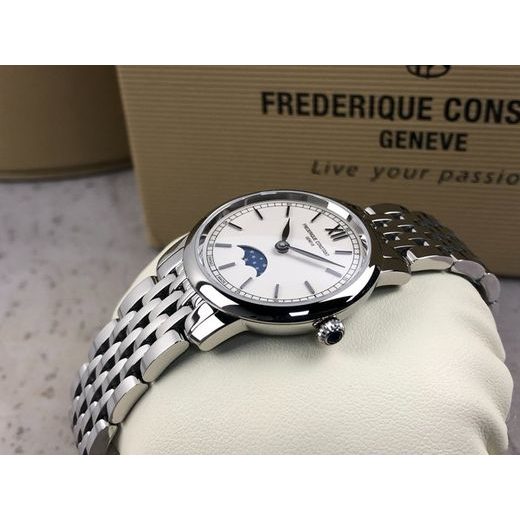 FREDERIQUE CONSTANT SLIMLINE LADIES MOONPHASE QUARTZ FC-206SW1S6B - SLIMLINE LADIES - ZNAČKY