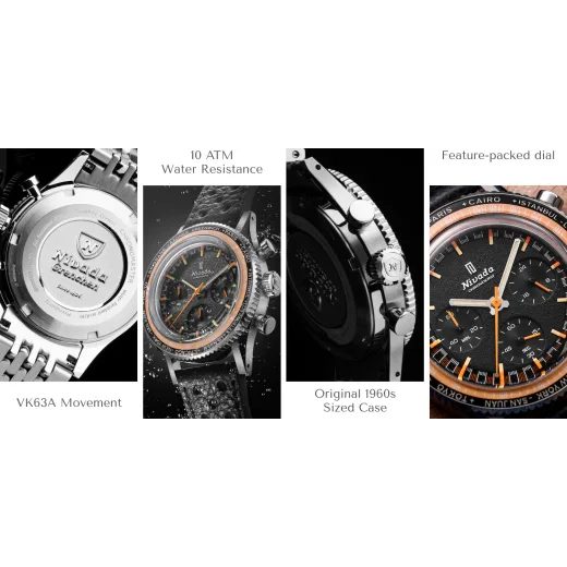 NIVADA GRENCHEN CHRONOKING MECAQUARTZ - INTER. BEZEL - CHRONOMASTER - ZNAČKY