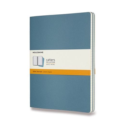 SEŠITY MOLESKINE CAHIER VÝBĚR BAREV, 3KS - MĚKKÉ DESKY - XL, LINKOVANÝ 1331/22392 - DIÁRE A ZÁPISNÍKY - OSTATNÉ