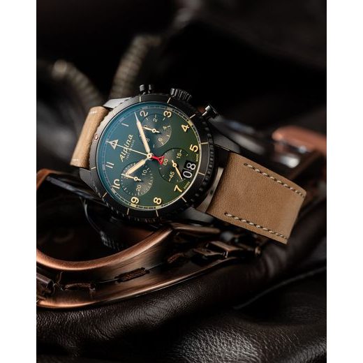 ALPINA STARTIMER PILOT QUARTZ CHRONOGRAPH BIG DATE AL-372GR4FBS26 - STARTIMER PILOT CHRONOGRAPH - ZNAČKY