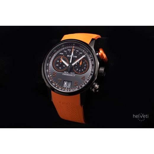 EDOX CHRONORALLY 45 QUARTZ CHRONOGRAPH 38003-TINGNOCAO-GNO - CHRONORALLY - ZNAČKY