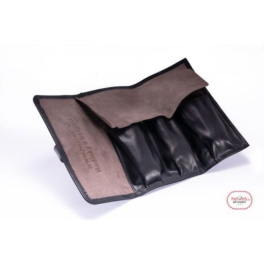 KOŽENÉ ROLOVACIE CESTOVNÉ PUZDRO HELVETI - ČIERNÉ - BOXY NA HODINKY - OSTATNÉ