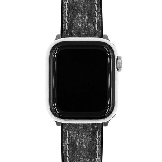 ŘEMÍNEK HIRSCH STONE PRO APPLE WATCH - ČERNÝ - REMIENKY - OSTATNÉ