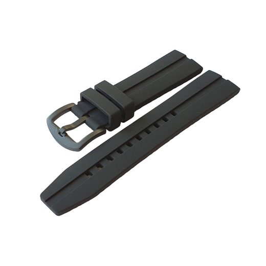 SILIKONOVÝ ŘEMÍNEK VOSTOK EUROPE 22MM PRO EXPEDITION COMPACT - ČERNÁ SPONA - REMIENKY - OSTATNÉ