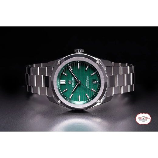 FORMEX ESSENCE THIRTYNINE AUTOMATIC CHRONOMETER GREEN STEEL BRACELET 0333.1.6600.100 - ESSENCE - ZNAČKY