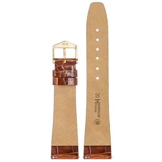 REMIENOK HIRSCH PRESTIGE ALLIGATOR - ZLATOHNEDÝ, LESK - REMIENKY - OSTATNÉ