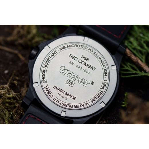 TRASER P6600 RED COMBAT SILIKÓN SO STEHOM - TACTICAL - ZNAČKY