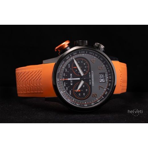 EDOX CHRONORALLY 45 QUARTZ CHRONOGRAPH 38003-TINGNOCAO-GNO - CHRONORALLY - ZNAČKY