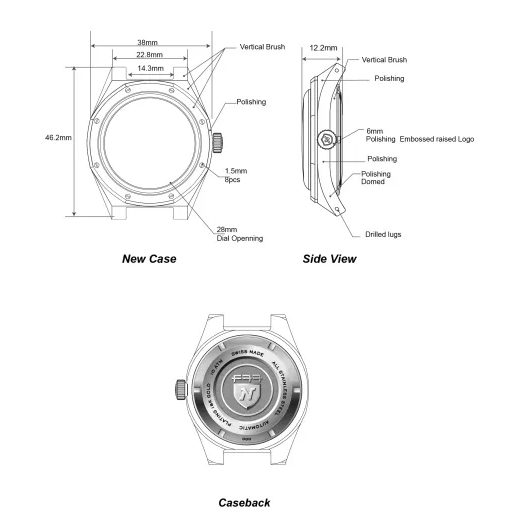 NIVADA GRENCHEN F77 MARKII GOLD - F77 - ZNAČKY