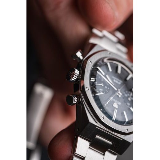 NIVADA GRENCHEN F77 CHRONOGRAPH MECAQUARTZ CARBON 38 MM - F77 - ZNAČKY