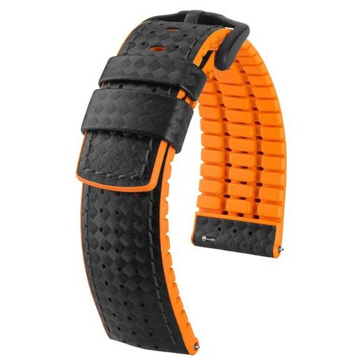 ŘEMÍNEK HIRSCH AYRTON - ČERNO-ORANŽOVÝ - REMIENKY - OSTATNÉ