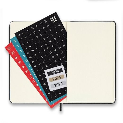 DIÁŘ MOLESKINE 2024 VÝBĚR BAREV - TÝDENNÍ - TVRDÉ DESKY - L 1206/57230 - DIÁRE A ZÁPISNÍKY - OSTATNÉ