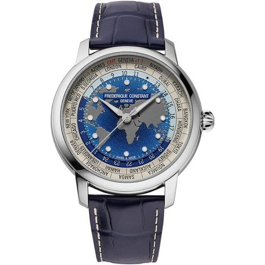 FREDERIQUE CONSTANT MANUFACTURE CLASSIC WORLDTIMER AUTOMATIC FC-719BLW3H6 - MANUFACTURE - ZNAČKY