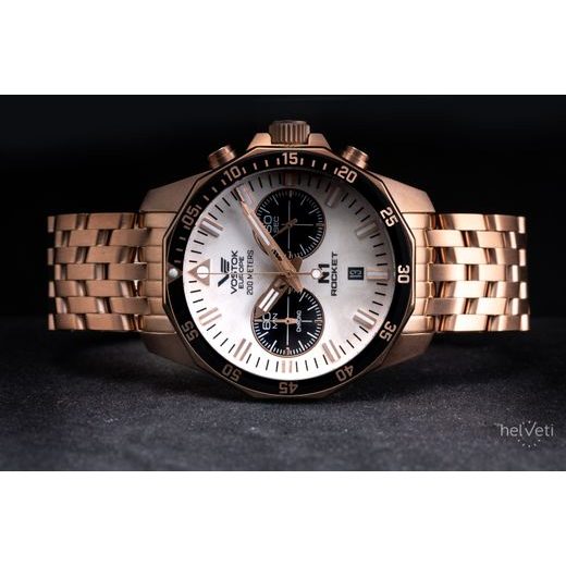 VOSTOK EUROPE N-1 ROCKET CHRONO LINE 6S21-225B619B - ROCKET N-1 - ZNAČKY