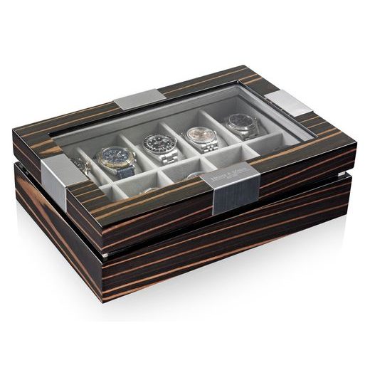 KAZETA NA HODINKY HEISSE & SÖHNE EXECUTIVE 10 MACASSAR 70019-04 - BOXY NA HODINKY - OSTATNÉ