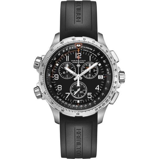 HAMILTON KHAKI AVIATION X-WIND GMT CHRONO QUARTZ H77912335 - KHAKI AVIATION - ZNAČKY