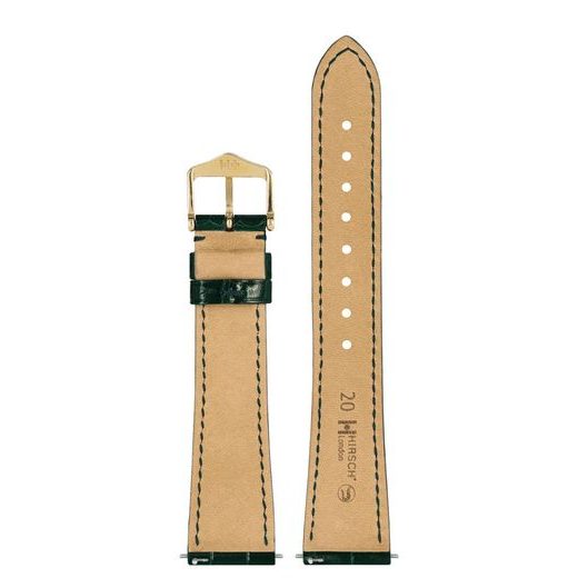 REMIENOK HIRSCH LONDON ALIGATOR - TMAVOZELENÝ, LESKLÝ - REMIENKY - OSTATNÉ