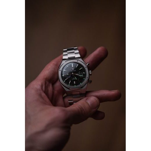 NIVADA GRENCHEN F77 CHRONOGRAPH MECAQUARTZ CARBON 38 MM - F77 - ZNAČKY