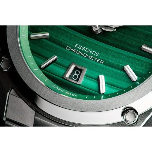 FORMEX ESSENCE FORTYONE AUTOMATIC CHRONOMETER MALACHITE STEEL BRACELET 0334.1.6690.100 - ESSENCE - ZNAČKY