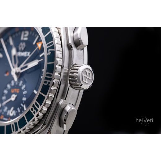 FORMEX STRATOS UTC AUTOMATIC 41MM BLUE STEEL BRACELET 1101.1.6431.111 - STRATOS - ZNAČKY